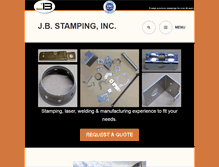 Tablet Screenshot of jbstamping.com